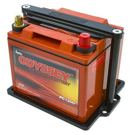 Aeroflow Performance Suit Odyssey ODPC1200 battery, Black finish Billet Aluminium Battery Trays AF64-2102BLK Autofit