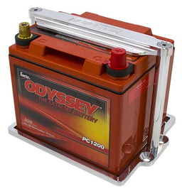 Aeroflow Performance Suit Odyssey ODPC1200 battery, Polished finish Billet Aluminium Battery Trays AF64-2102 Autofit
