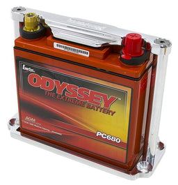 Aeroflow Performance Suit Odyssey ODPC680 battery, Polished finish Billet Aluminium Battery Trays AF64-2100 Autofit