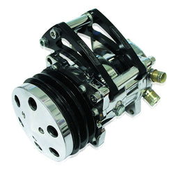 Aeroflow Performance Suit S/B Chev Low Mount Billet A/C Compressor Bracket, Black AF64-4012BLK Autofit