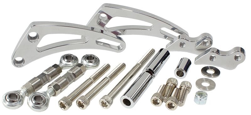 Aeroflow Performance Suit S/B Chev Low Mount Billet A/C Compressor Bracket, Polished AF64-4012 Autofit