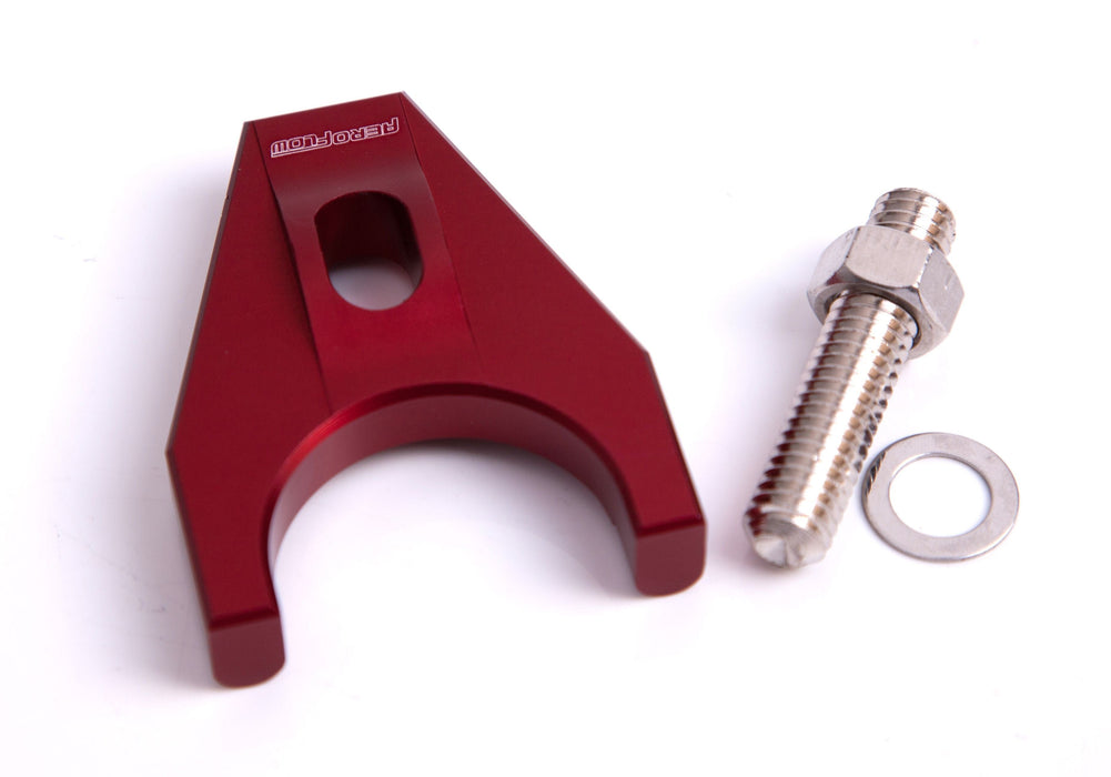 Aeroflow Performance Suit SB and BB Chevy Billet Distributor Hold Down Clamp - Red AF64-2032R Autofit