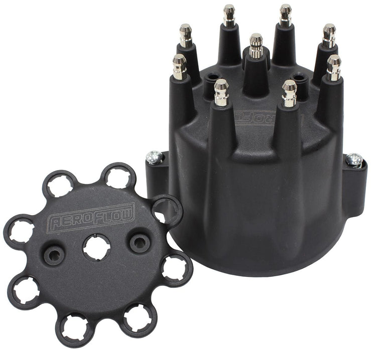 Aeroflow Performance Suit SB/BB Chev & Holden 253-308 Distributors Replacement XPRO Distributor Cap - Black AF4590-84333 Autofit