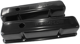 Aeroflow Performance Suit SB Chev With Aeroflow Logo, Tall Black Steel Valve Covers AF1822-5000 Autofit