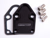Aeroflow Performance Suit SB Chevy Billet Fuel Pump Block-Off Plate - Black AF64-2028BLK Autofit