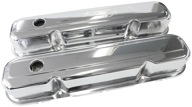 Aeroflow Performance Suit SB Chrysler 318-340-360 Without Aeroflow Logo Chrome Steel Valve Covers AF1821-5056 Autofit
