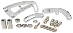 Aeroflow Performance Suit Small Block Chevy, Mid mount passenger side with long water pump Billet Aluminium Power Steering Bracket AF64-4001 Autofit