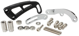 Aeroflow Performance Suit Small Block Chevy, Mid mount passenger side with long water pump Billet Aluminium Power Steering Bracket AF64-4001BLK Autofit