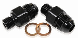 Aeroflow Performance Suit TH400, 1/4" NPSM Thread to -6AN (Pair) Transmission Cooler Adapter AF375-06BLK Autofit