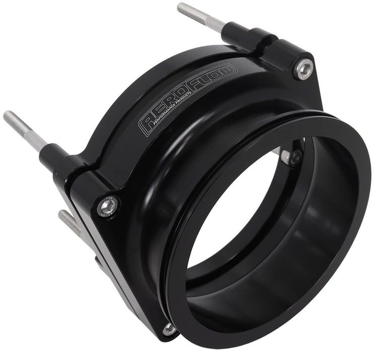Aeroflow Performance suits 102mm Fly By Wire and 4" Intercooler Clamp GM LS Throttle Body Adapter, Black Finish AF64-2144BLK Autofit