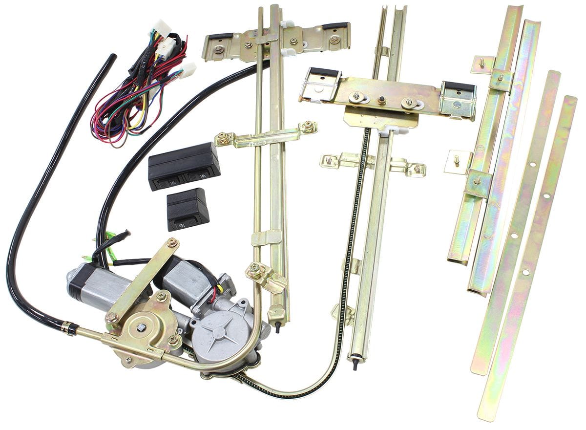 Electric Power Window Kit with Switches & Wiring AF49-1600 — Automotive ...