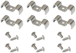 Aeroflow Performance Suits 3/16" & 3/8" Hard line Dual Stainless Steel Hard line Clamps (6 Pack) AF300-06-01 Autofit