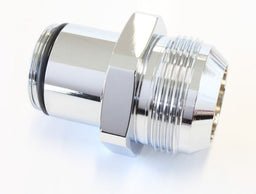 Aeroflow Performance Suits 360° Swivel Aeroflow Water Necks -20 AN Water Neck Adapter - Chrome AF64-2074C Autofit