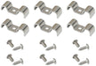 Aeroflow Performance Suits 5/16" & 3/8" Hard line Dual Stainless Steel Hard line Clamps (6 Pack) AF300-06-05 Autofit