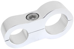 Aeroflow Performance Suits -6 and -10 Braid Hose or -8 and -12 Teflon Hose Stepped Billet Dual Hose Separator - Silver Finish AF156-09-12S Autofit