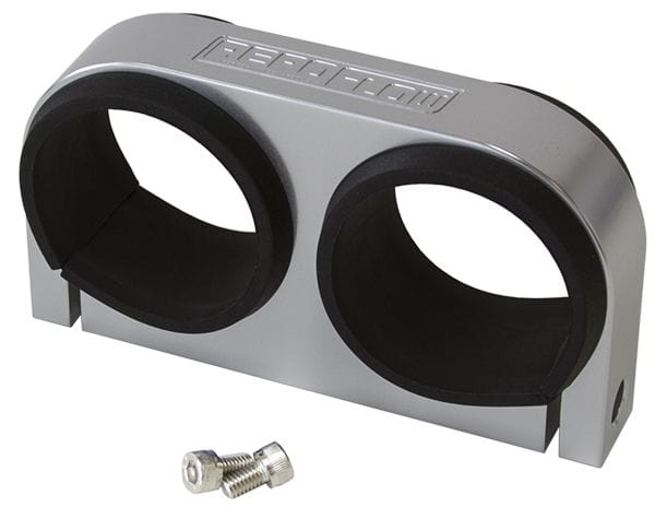 Aeroflow Performance Suits Aeroflow/Bosch 044 Fuel Pumps. Can also be used as a 2-5/8" Gau Dual Billet Fuel Pump Bracket - Silver AF64-2902S Autofit