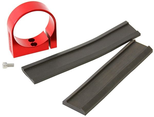 Aeroflow Performance Suits Aeroflow/Bosch 044 Fuel Pumps. Can also be used as a 2-5/8" Gau Single Billet Fuel Pump Bracket - Red AF64-2901R Autofit