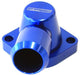 Aeroflow Performance Suits GM LS1 & LS2. Housing is designed to suit LS2 thermostat. Billet Swivel Thermostat Housing - Blue Finish AF64-2092 Autofit
