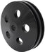 Aeroflow Performance Suits GM Saginaw Pump Power Steering Pump Pulley with Double Groove - Black Finish AF83-1004BLK Autofit