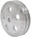 Aeroflow Performance Suits GM Saginaw Pump Power Steering Pump Pulley with Double Groove - Chrome Finish AF83-1004 Autofit