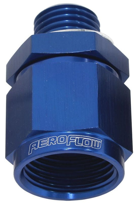 Aeroflow Performance Supplied With Washer, Blue Finish Male M14 x 1.5 to Female -8AN Swivel Adapter AF906-08-M14 Autofit