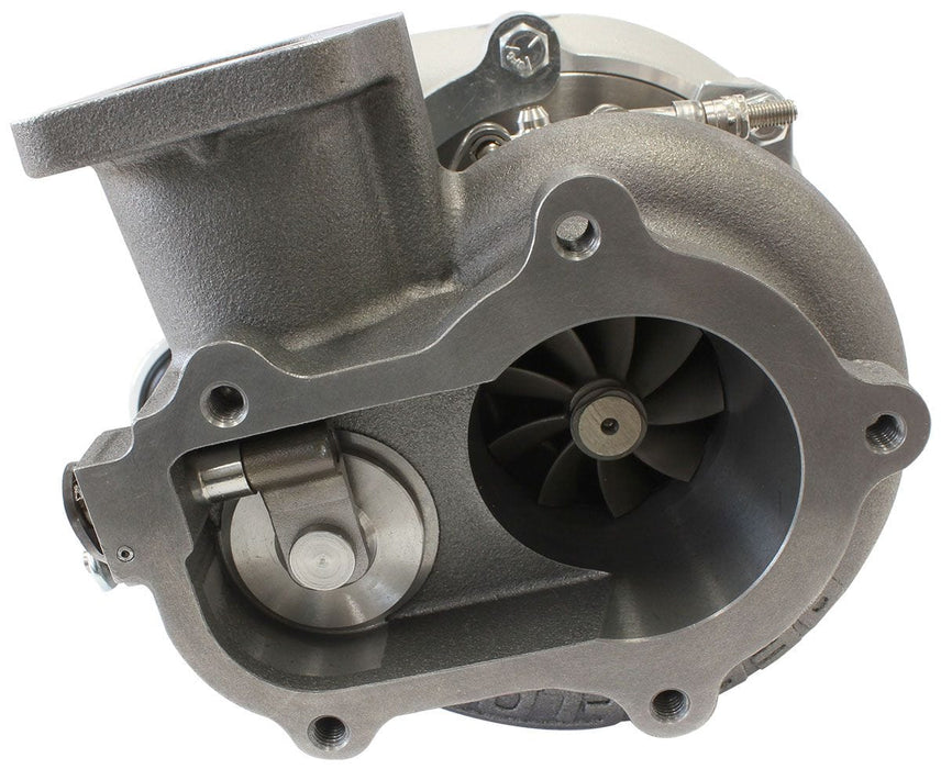 Aeroflow Performance T3 Inlet Flange, Ford 5-Bolt Exhaust Flange BOOSTED B5455 T3 .83 Internal Wastegate Turbocharger 660HP, Natural Cast Finish Autofit