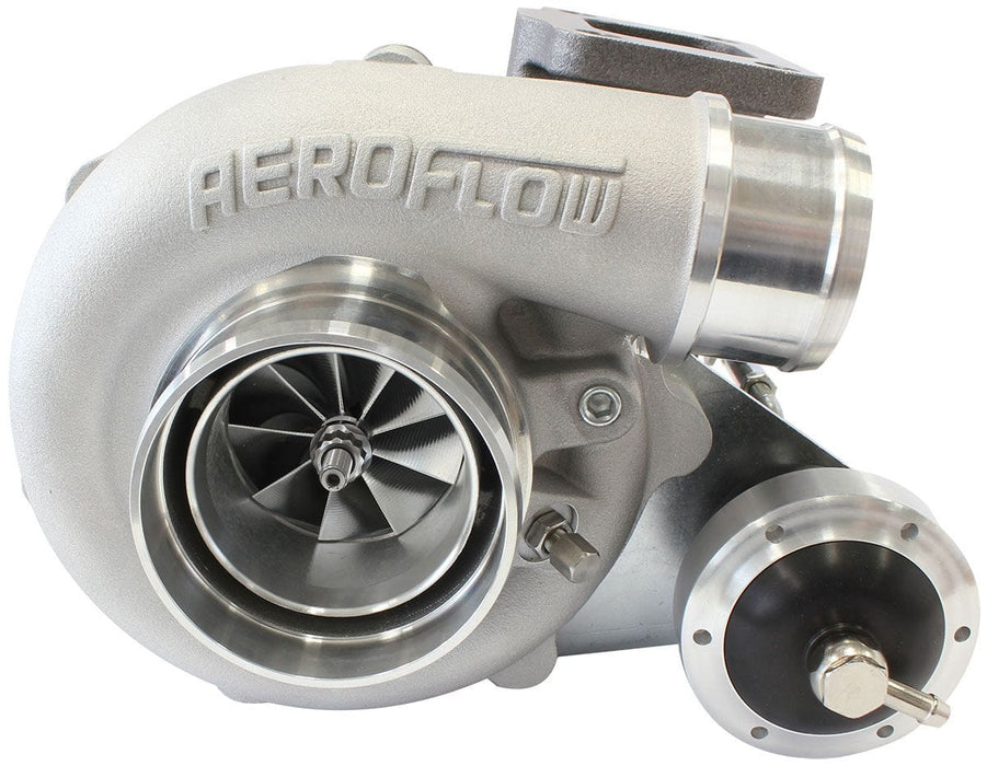 Aeroflow Performance T3 Inlet Flange, Ford 5-Bolt Exhaust Flange BOOSTED B5455 T3 .83 Internal Wastegate Turbocharger 660HP, Natural Cast Finish Autofit