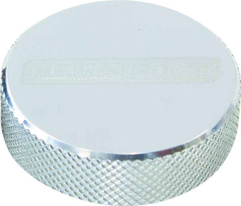 Aeroflow Performance Tall profile, 1/4" UNC Polished Billet Air Cleaner Nut AF55-1005 Autofit