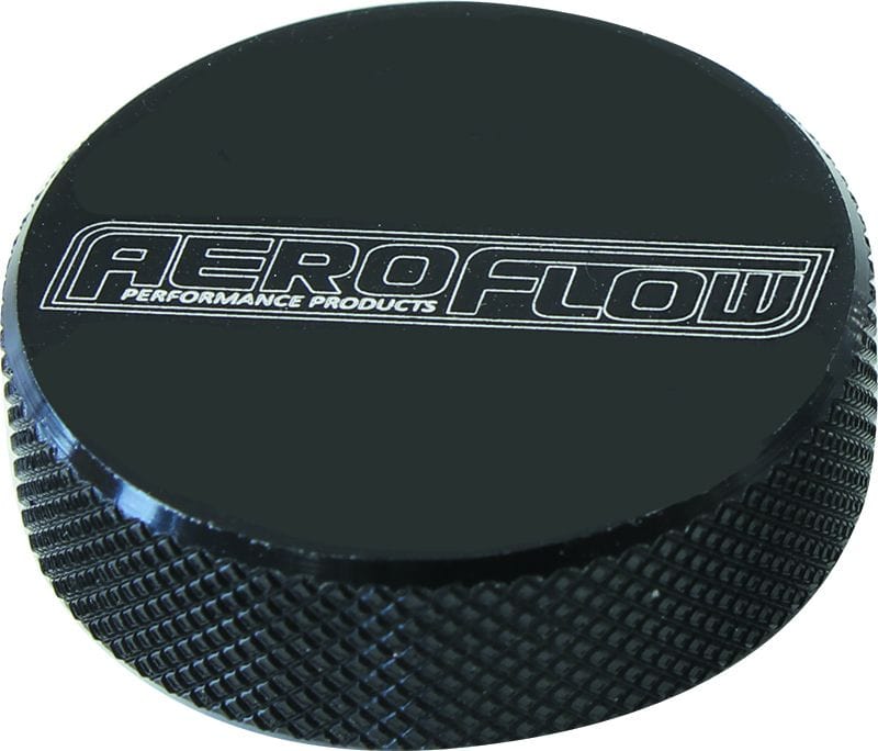 Aeroflow Performance Tall profile, 5/16" UNC Black Billet Air Cleaner Nut AF55-1006BLK Autofit