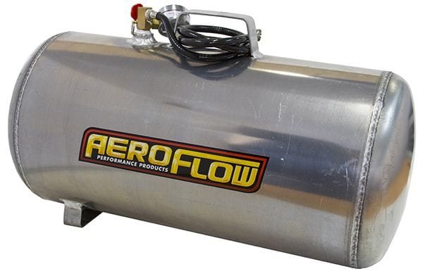 Aeroflow Performance Tank Dimensions: 21-1/16" (535mm) x 14-11/64" (360mm) 10 Gallon Aluminium Portable Air Tank (125 PSI Max) AF77-4001 Autofit