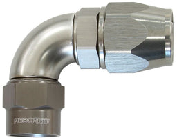 Aeroflow Performance Titanium Finish. Suits Kryptalon® Series Hose Kryptalon® Series Heavy Duty One Piece Swivel 90° Hose End -8AN AF7853-08 Autofit