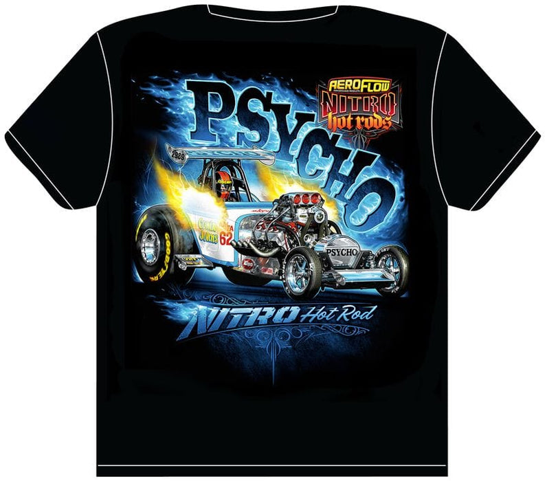 Aeroflow Performance Toddler 4 Psycho' Nitro Hot Rod T-Shirt RTPSYCHO-4T Autofit