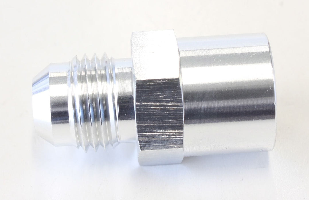 Aeroflow Performance Use with OEM Hard Lines, Silver finish Metric Female O-Ring Seal to AN Adapter M14 x 1.5 to -6AN AF711-06S Autofit