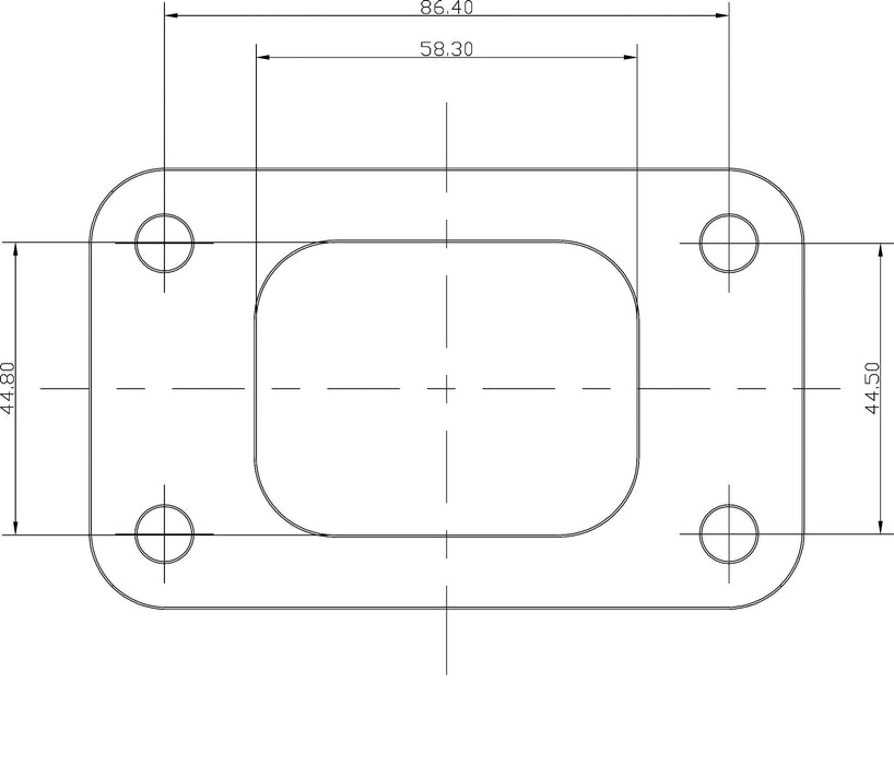 Aeroflow Performance Weld-On Suit GT30/GT35 T3 Stainless Steel Turbine Inlet Flange AF9551-0002 Autofit