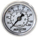 Aeroflow Performance White Face, Black Pointer, 1/8" NPT Male Thread 1-1/2" Liquid Filled 100 psi Pressure Gauge AF30-2203 Autofit