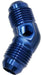 Aeroflow Performance With 1/8" NPT Port. Blue Finish 45° Male Flare Union -8AN AF827-08P Autofit