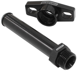 Aeroflow Performance With 100mm x 16mm Barb, 38-44mm Hole Centres. Black Finish. Turbo Drain Adapter AF463-09 Autofit