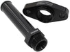 Aeroflow Performance With 100mm x 19mm Barb, 51mm Hole Centre. Black Finish. Turbo Drain Adapter AF463-17 Autofit