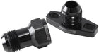 Aeroflow Performance With -10AN Fitting, 38-44mm Hole Centres. Black Finish. Turbo Drain Adapter AF463-11 Autofit