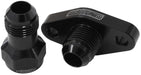 Aeroflow Performance With -10AN Fitting, 51mm Hole Centre. Black Finish. Turbo Drain Adapter AF463-15 Autofit