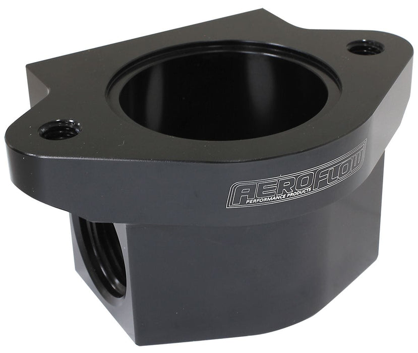 Aeroflow Performance With -12AN Ports, Use With Chev Thermostat Housing Billet Remote Thermostat Housing - Black AF64-3043BLK Autofit