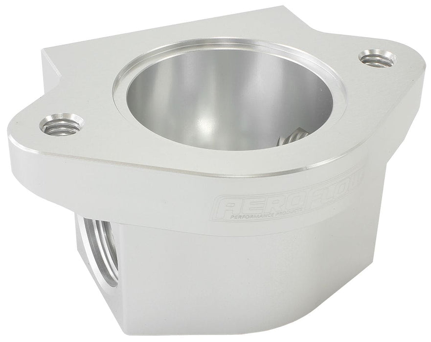 Aeroflow Performance With -12AN Ports, Use With Chev Thermostat Housing Billet Remote Thermostat Housing - Silver AF64-3043S Autofit
