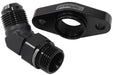 Aeroflow Performance With 45° -10AN Fitting, 51mm Hole Centre. Black Finish. Turbo Drain Adapter AF463-16 Autofit