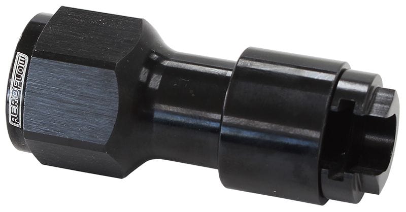 Aeroflow Performance With Female -6 ORB Push-On 5/16" Female EFI Fuel Fitting - Black AF908-06-01BLK Autofit