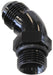 Aeroflow Performance With Jam Nut, Black Finish 45° ORB to Male AN Full Flow Adapter -12 ORB to -10AN AF902-10-12BLK Autofit
