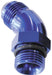 Aeroflow Performance With Jam Nut, Blue Finish 45° ORB to Male AN Full Flow Adapter -4 ORB to -4AN AF902-04 Autofit