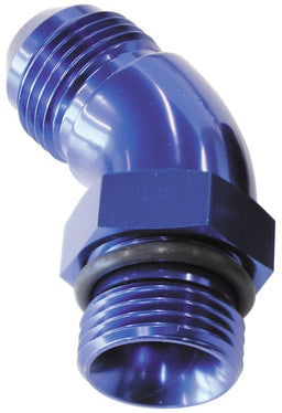 Aeroflow Performance With Jam Nut, Blue Finish 45° ORB to Male AN Full Flow Adapter -4 ORB to -6AN AF902-06-04 Autofit