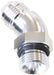 Aeroflow Performance With Jam Nut, Silver Finish 45° ORB to Male AN Full Flow Adapter -3 ORB to -3AN AF902-03S Autofit