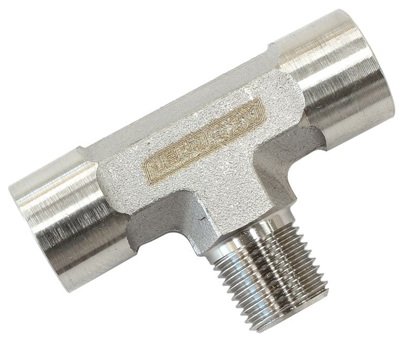 Aeroflow Performance With Male On Side 1/8" BSPT Female Tee AF835-02SS Autofit
