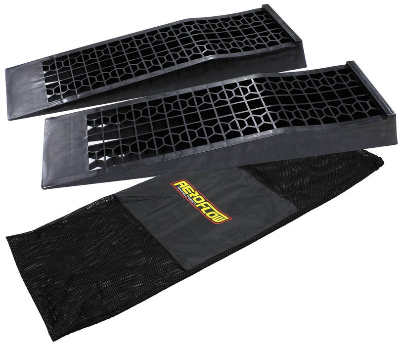 Aeroflow Performance With Mesh Storage Bag Low Profile Car Ramps (Pair) AF98-2109 Autofit
